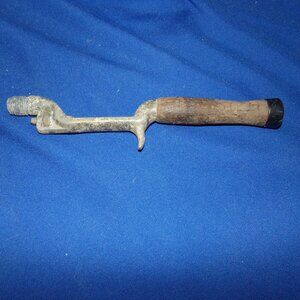 Vintage/Antique Metal & Cork Fishing Rod Reel Pistol Grip Handle